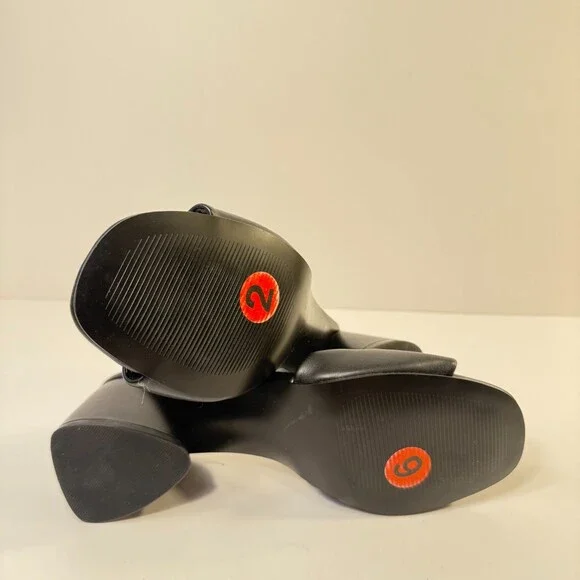 01765 Steve Madden Womens Block Heel Black-US 9 - Picture 4 of 5